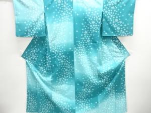 花模様単衣小紋着物